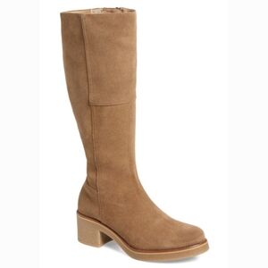 New BLONDO 6.5 6 Lana Tan Beige WATERPROOF SUEDE Knee-High